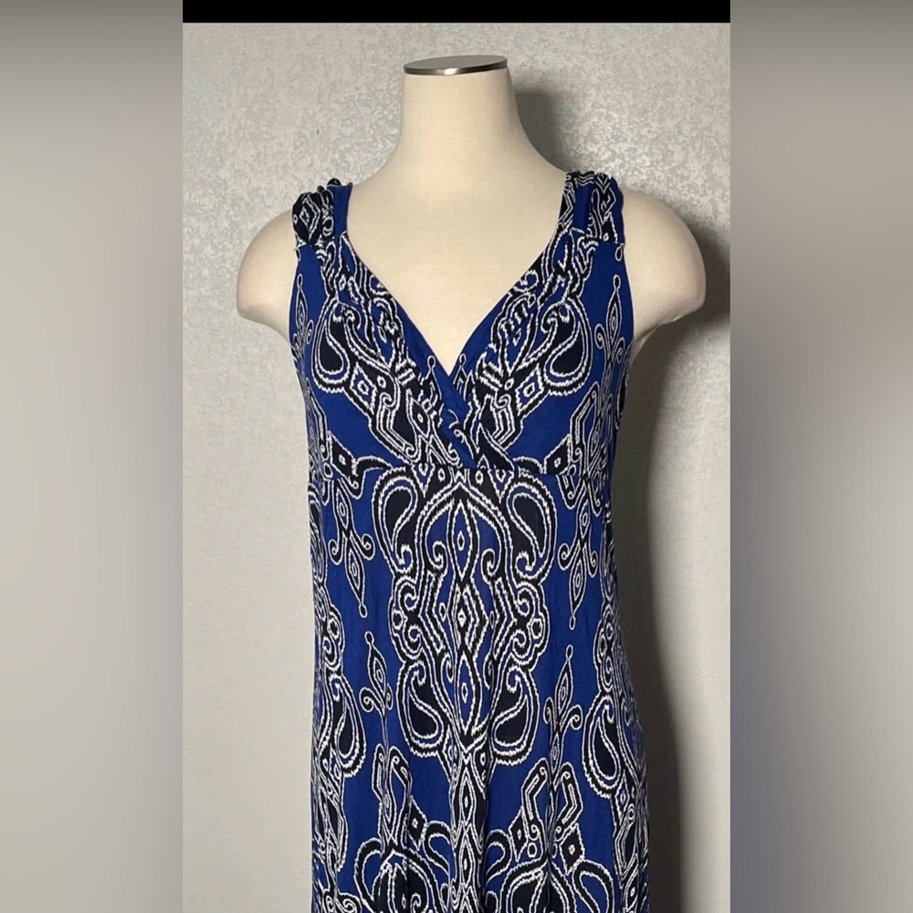 INC International Concepts Blue Maxi Dress - Picture 2 of 4